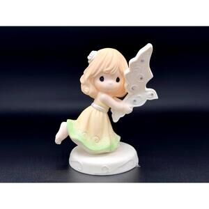 Precious Moments Angel Figurine with Glitter Rhinestone Wings